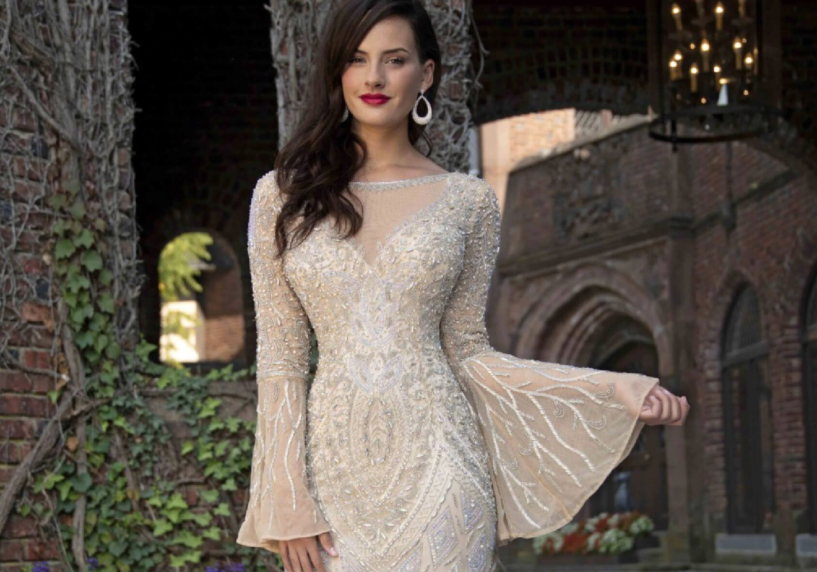 Photo of model wearing a Evening Collection Dress