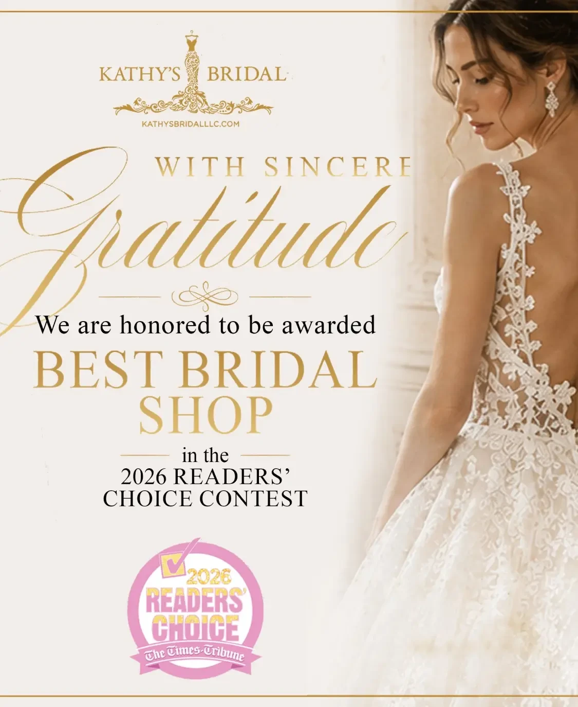 Kathy's Bridal Mobile Banner